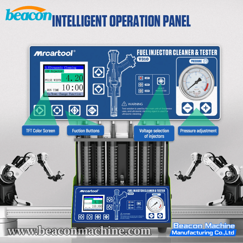 {V310 6-Cylinder GDI Fuel Injector Cleaner and Tester (Large Screen)}