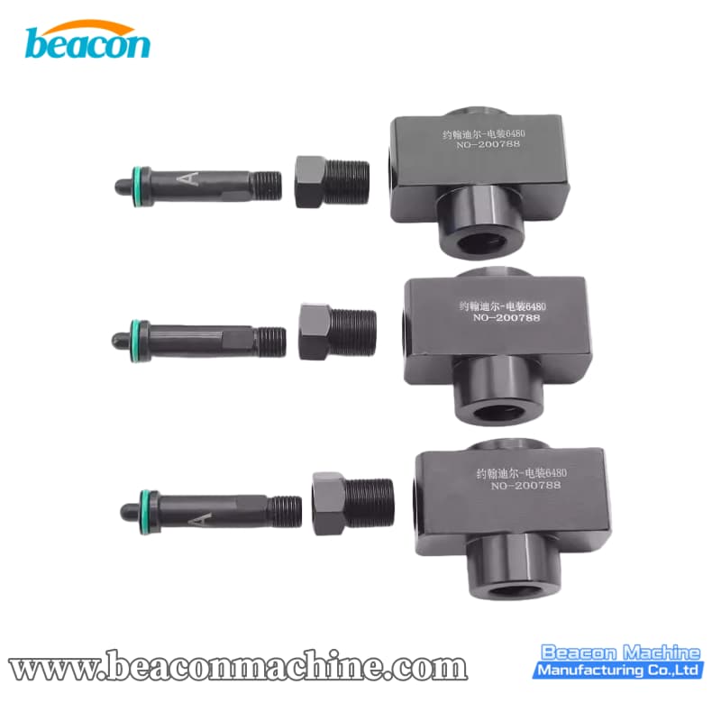 {Oil Return Test Fixture for John Deere Denso Injectors (6480 Series)}