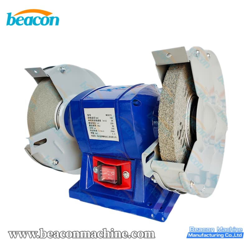 {G14-27 6 Inch 8 Inch Bench Electric Double Wheel Grinder Stone Grinder With Protective Cover}