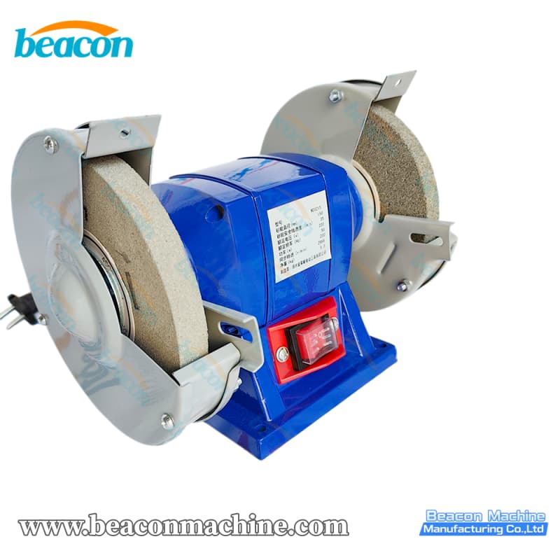 {G14-27 6 Inch 8 Inch Bench Electric Double Wheel Grinder Stone Grinder With Protective Cover}