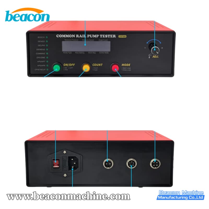 {CRP890 Common Rail Pump Drive Contro Tester for Bosch Denso Delphi Siemens CP1 CP2 CP3 HPO HP3 HP4 HPS HP6 HP7 Testing Machine}
