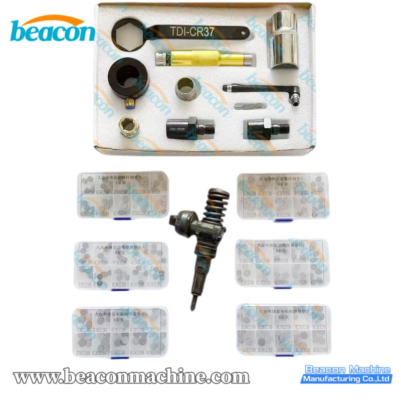 {G4-73 W PD PDB PPD PIZEO Unit Injector Detaching Mounting Disassembly Repai Tool Kit For Volkswagen Audi Skoda With Adjustment Shims}