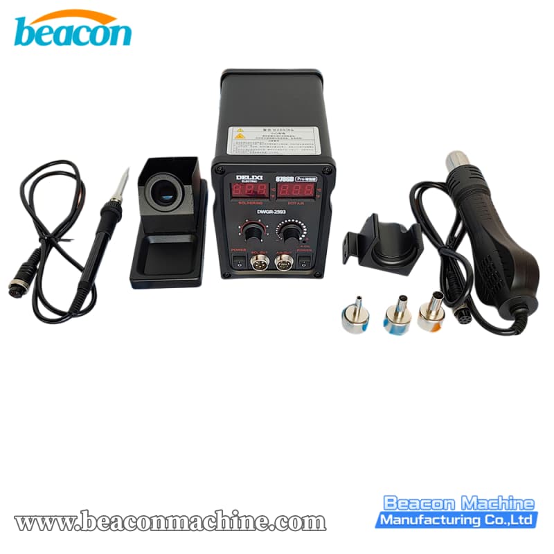 {High Quality Digital Display Temperature Control Welding Hot Air Gun Soldering Iron Soldering Station}
