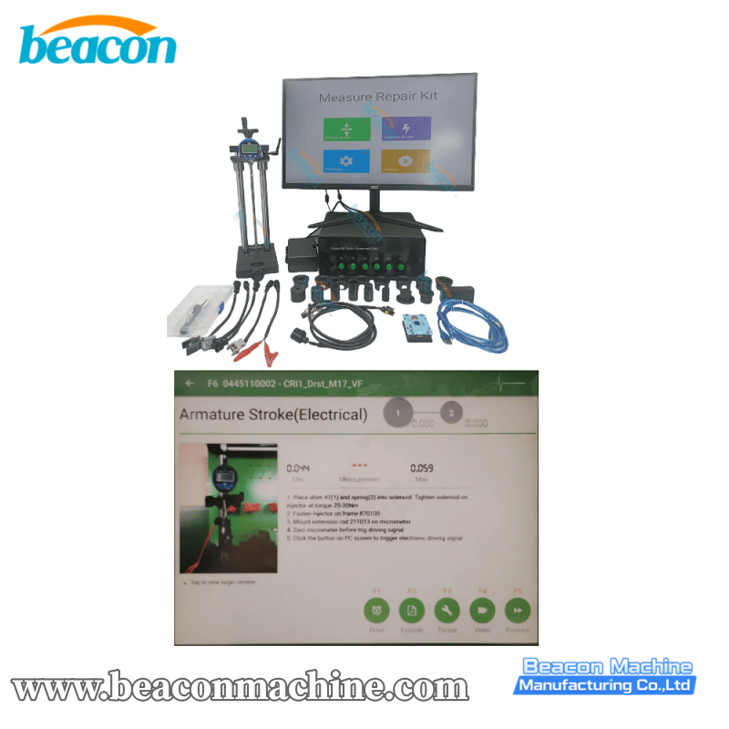 injector stroke measurement